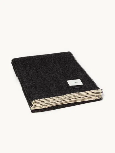 Blacksaw Lottalove Reversible Throw Black / Ivory In Multi