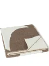 Blacksaw Neutral Elder Reversible Alpaca Wool Throw In Brown