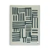 Blacksaw Rosin Baby Alpaca Reversible Throw In Dark Forest/bone