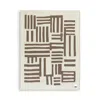 Blacksaw Rosin Baby Alpaca Reversible Throw In Ivory/cacao