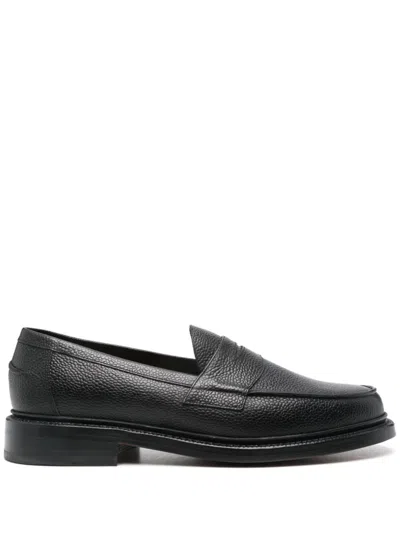 BLACKSTOCK & WEBER BLACK THE ELLIS LOAFERS - MEN'S - CALF LEATHER