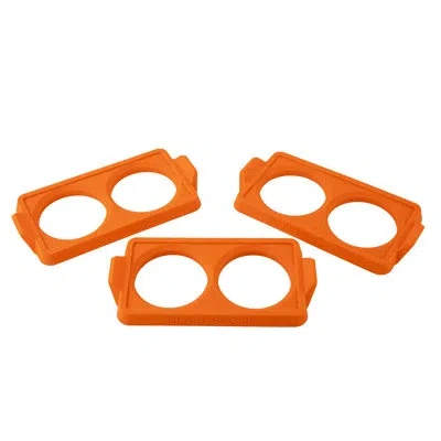 Blackstone 2 Section Egg Ring Tray 3-pack In Orange