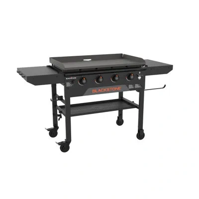 Blackstone 36" Omnivore Griddle W/ Folding Shelves In Cold Rolled Steel