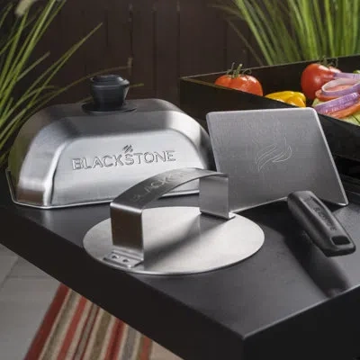 Blackstone 3-piece Stainless Steel Burger Kit In Silver