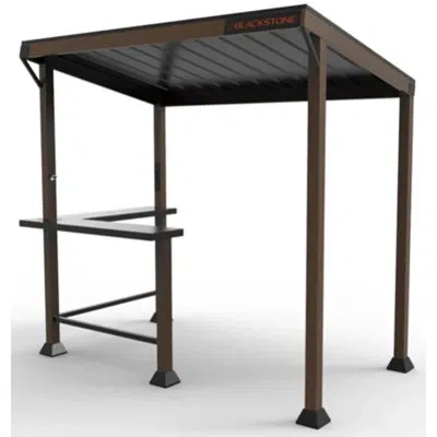 Blackstone 8 Ft. X 5 Ft. Steel Griddle Grill Gazebo And Pavilion In Black