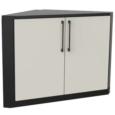 Blackstone Outdoor Kitchen Corner Cabinet With Double Doors And Interior Shelving
