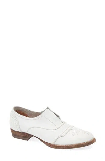 Blackstone Oxford Slip-on Loafer In White