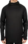 Blackstrap Men's Summit Hooded Baselayer Top In Black