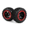 Blackzon Slyder St Wheels & Tires Black & Red