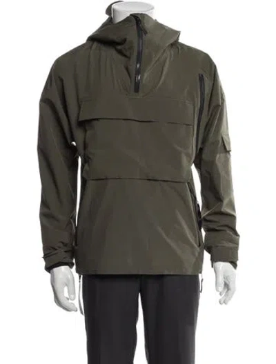 Pre-owned Blaest Turtleneck Long Sleeve Hoodie In Green