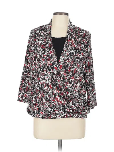 Pre-owned Blair 3/4 Sleeve Blouse In Black