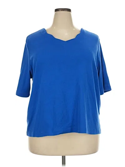Pre-owned Blair 3/4 Sleeve T-shirt In Blue