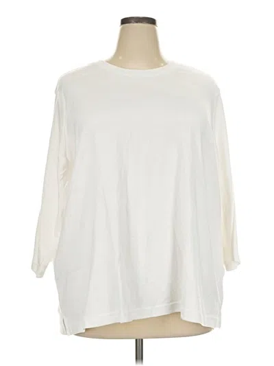 Pre-owned Blair 3/4 Sleeve T-shirt In Ivory