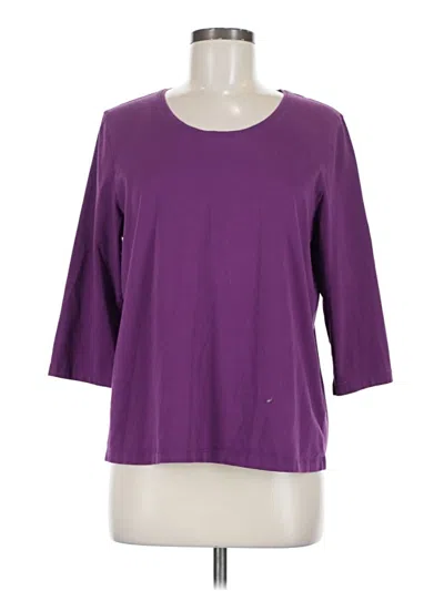 Pre-owned Blair 3/4 Sleeve T-shirt In Purple