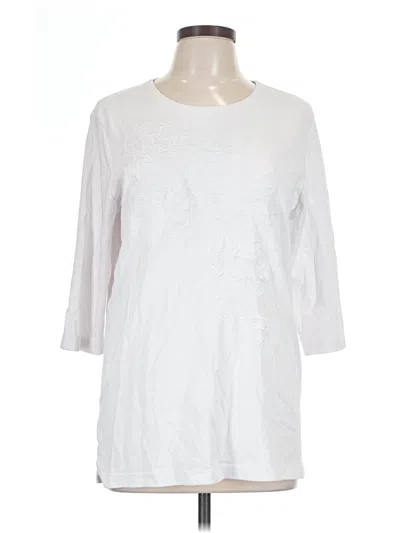 Pre-owned Blair 3/4 Sleeve T-shirt In White