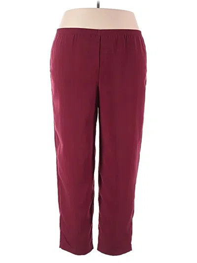 Pre-owned Blair Casual Pants In Burgundy