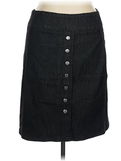 Pre-owned Blair Denim Skirt In Black