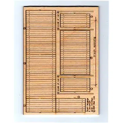 Blair Line 3 Each Ho Scale Laser-cut Wood Depot Crossings
