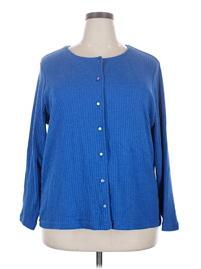 Pre-owned Blair Long Sleeve Blouse In Blue