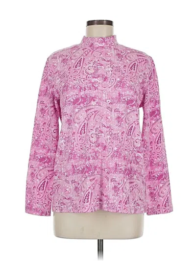 Pre-owned Blair Long Sleeve Blouse In Pink