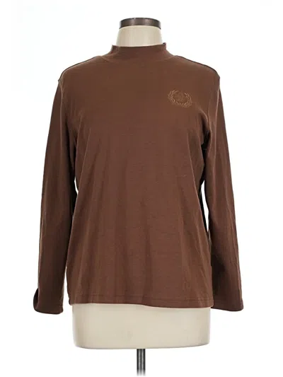 Pre-owned Blair Long Sleeve Turtleneck In Brown