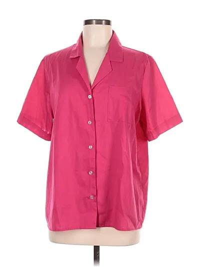 Pre-owned Blair Short Sleeve Blouse In Pink