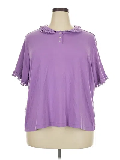 Pre-owned Blair Short Sleeve Polo Shirt In Purple