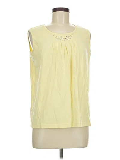 Pre-owned Blair Sleeveless Blouse In Yellow