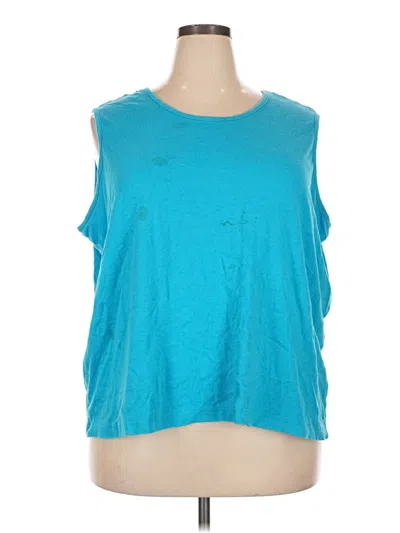 Pre-owned Blair Sleeveless T-shirt In Teal