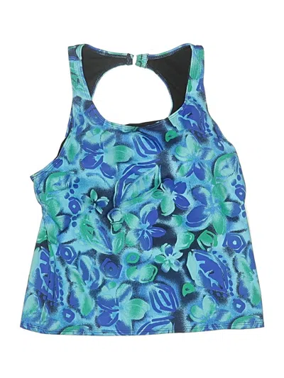 Pre-owned Blair Swimsuit Top Blue Swimwear