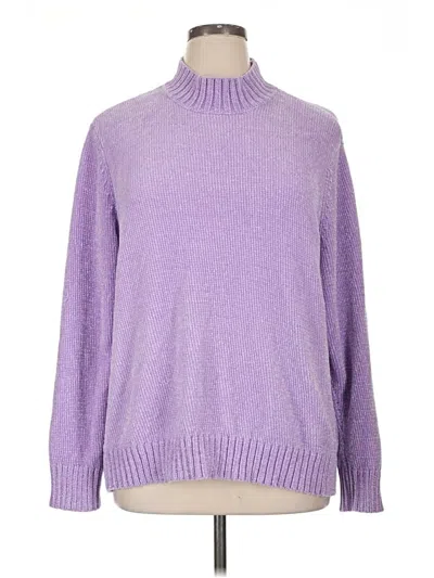 Pre-owned Blair Turtleneck Sweater In Purple
