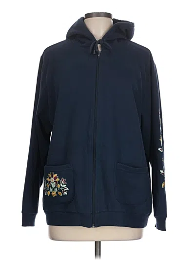 Pre-owned Blair Zip Up Hoodie In Blue