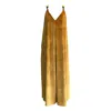 Blaise London Women's Neutrals / Gold / Yellow The Emerson Jumpsuit In Velvet - Gold In Gold/yellow