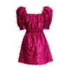 Blaise London Women's Pink / Purple The Parade Dress In Tinsel - Limited Edition - Cerise In Pink/purple