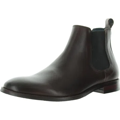 Blake Mckay Mens Stretch Leather Chelsea Boots In Pink