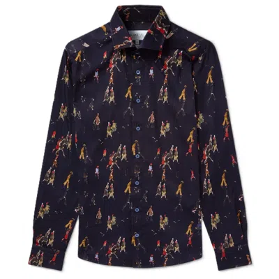 Blake Mill Men's Blue Lowry: Going To Work Shirt - Navy In Black