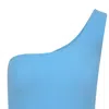 Blake Swimwear Women's Wave One Shoulder Swimsuit - Blue In Blue