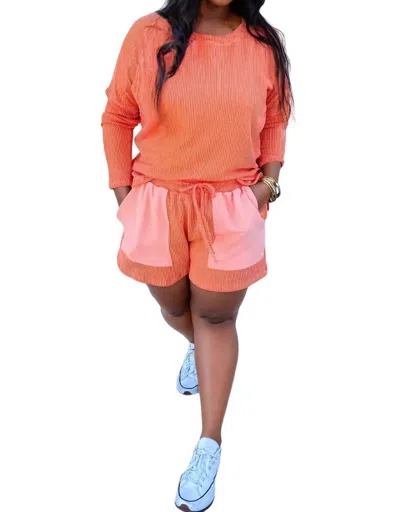 Blakeley 2-piece Lounge Set In Coral In Pink