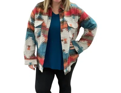 Blakeley Aztec Shaket In Blue