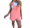 Blakeley Beach Please Romper In Coral In Gold