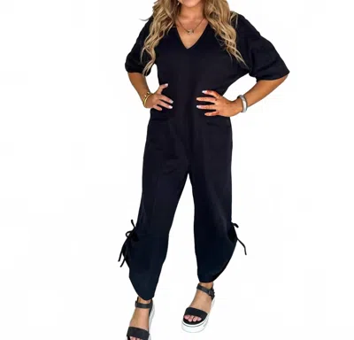 Blakeley Cam Luxe Loung Jumpsuit In Black