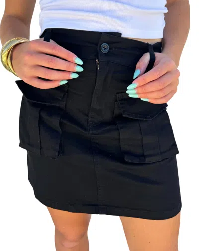 Blakeley Carly Cargo Skirt In Black