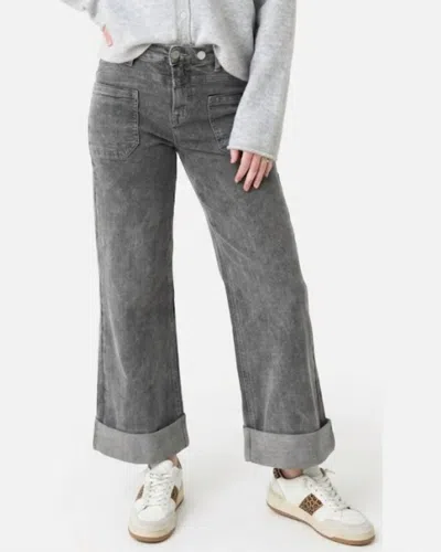 Blakeley Clover Front Pocket Jeans In Grey In Gray