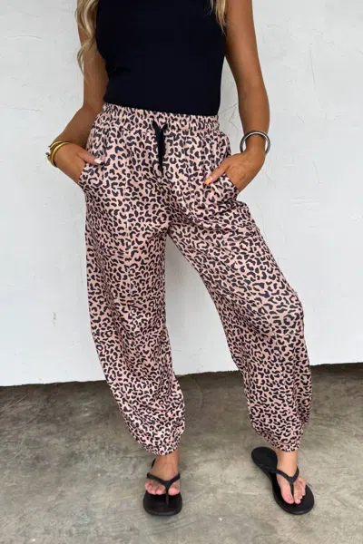 Blakeley Coco Cheetah Pants In Brown Multi
