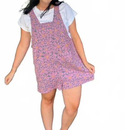 Blakeley Dancing Daisies Romper In Denim Daisy In Multi