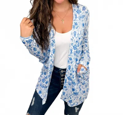 Blakeley Feeling Springy Long Sleeve Cardigan In White