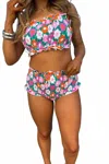 Blakeley Floral Print 3 Piece Swimwear Set In Multi In Multi