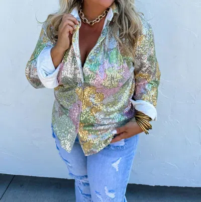 Blakeley Glam Goddess Top In Multicolor
