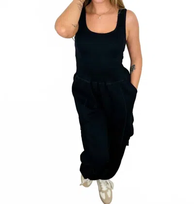 Blakeley I'm All Set Rayon Blend Jumpsuit In Black