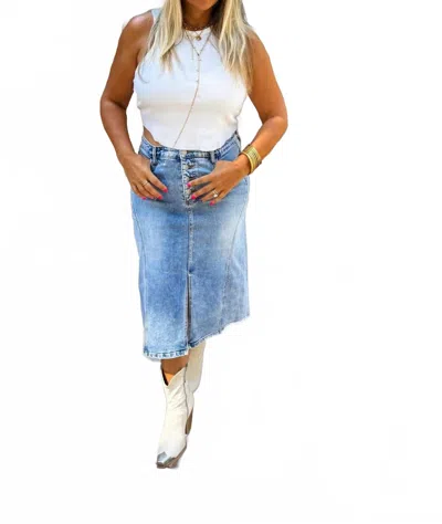Blakeley Jules Denim Skirt In Blue